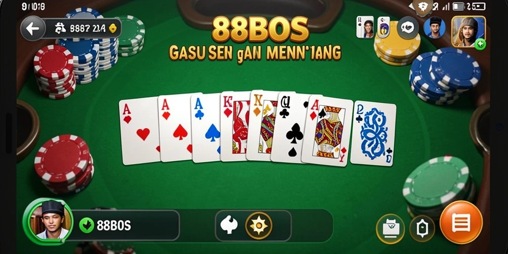 Tangkapan layar <strong>88BOS</strong> menunjukkan momen seru permainan Gaple.
