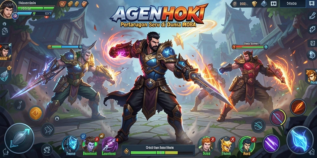 Tampilan penuh aksi dari gameplay AGENHOKI yang seru.