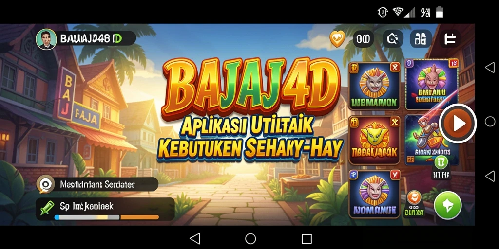 Tampilan utama BAJAJ4D dengan fitur utilitas yang lengkap.
