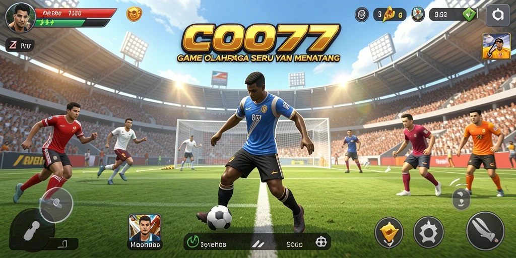 Tampilan gameplay menarik dari COO77 dengan aksi olahraga yang dinamis.