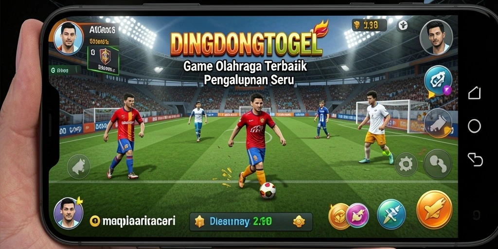 Screenshot DINGDONGTOGEL menunjukkan pertandingan olahraga yang seru dan kompetitif.