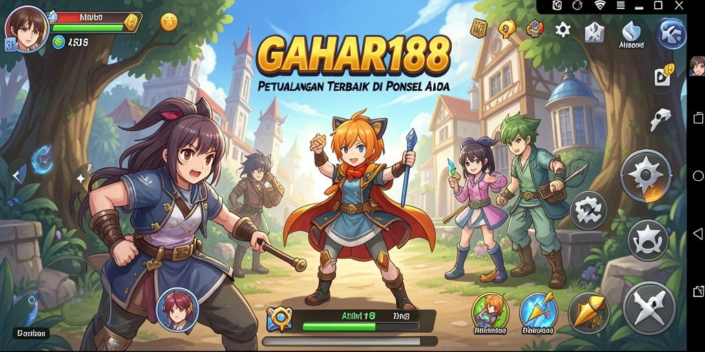 Tampilan permainan GAHAR188 yang memikat dengan karakter Anime.