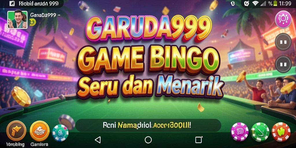 Tampilan gameplay Bingo yang seru dan interaktif di GARUDA999.