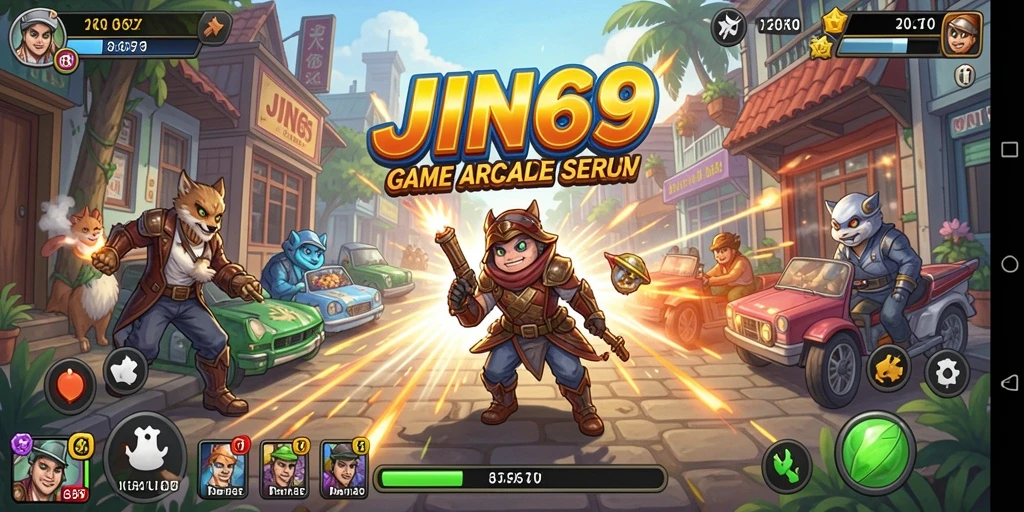 Tampilan gameplay seru dan penuh warna di JIN69.