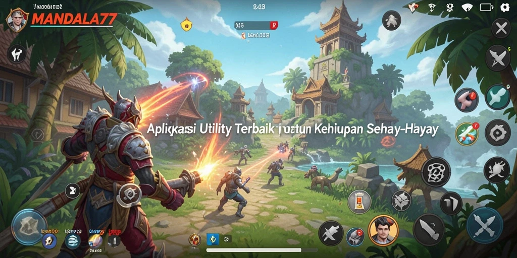 Tampilan antarmuka MANDALA77 yang memudahkan pengguna dalam beraktivitas.