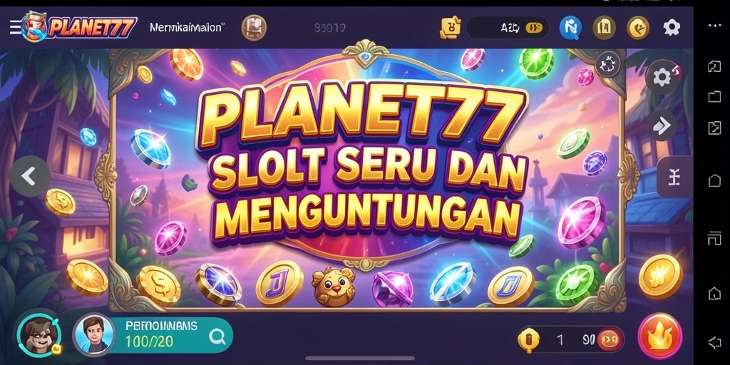 Gameplay menyenangkan dengan tema slot yang beragam di PLANET77.
