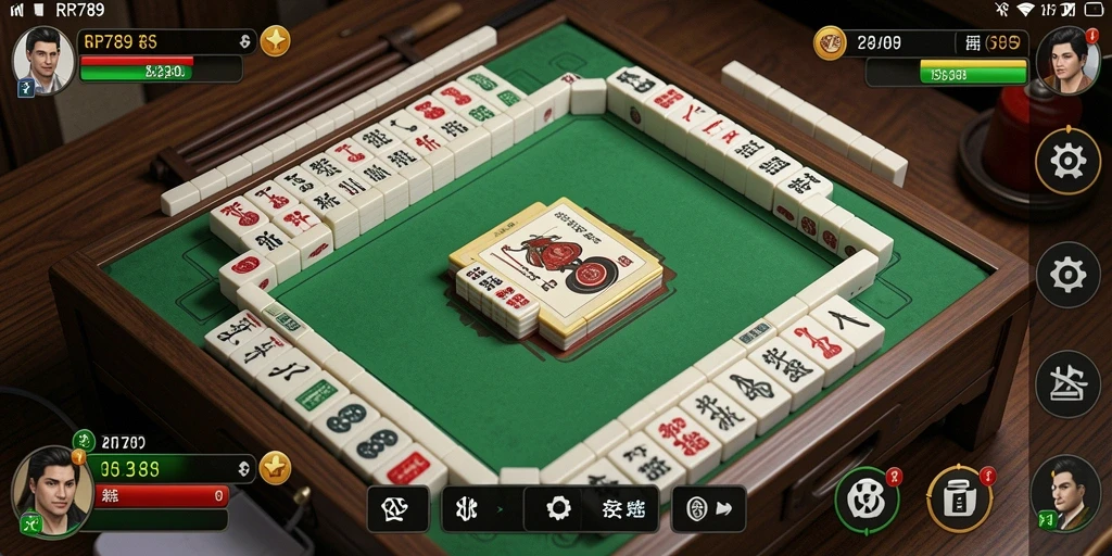 Tampilan gameplay Mahjong yang menantang dan menghibur