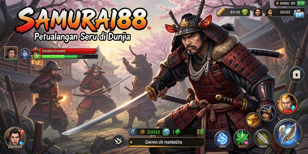 Tangkapan layar menampilkan aksi intens di <strong>SAMURAI88</strong>.