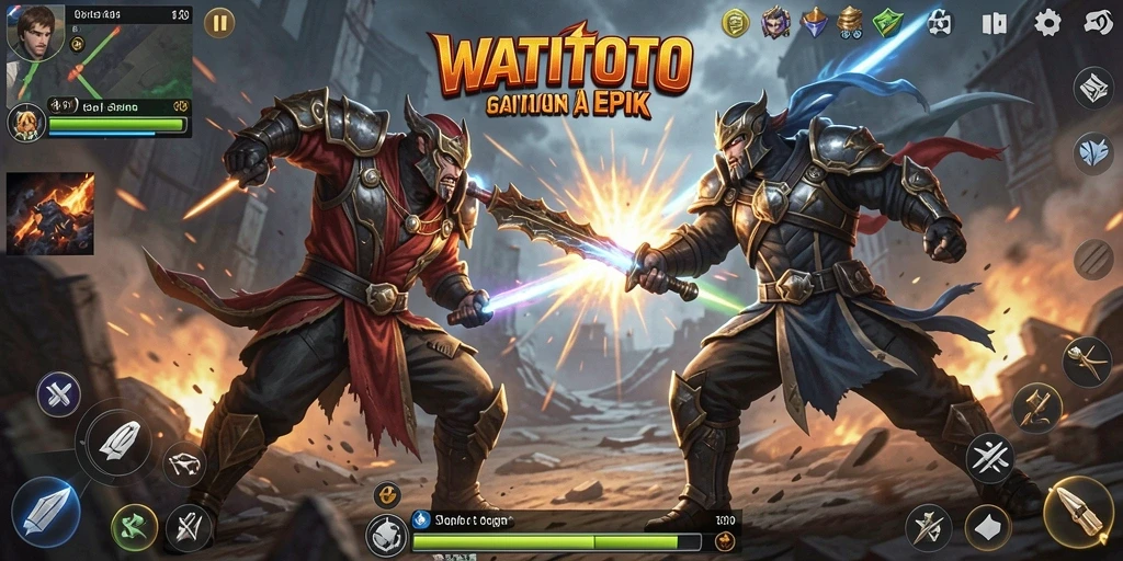 Gameplay seru dan mendebarkan dalam WATITOTO.